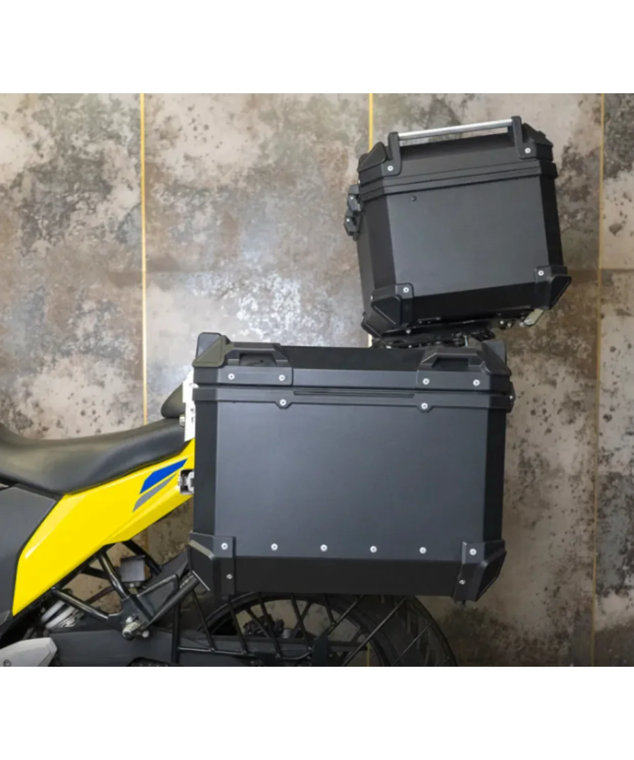 Zana Aluminium Pannier 36L with Saddle Stay Frame for Royal Enfield Himalayan 450 - Black - ZI-8439-LB - Image 3