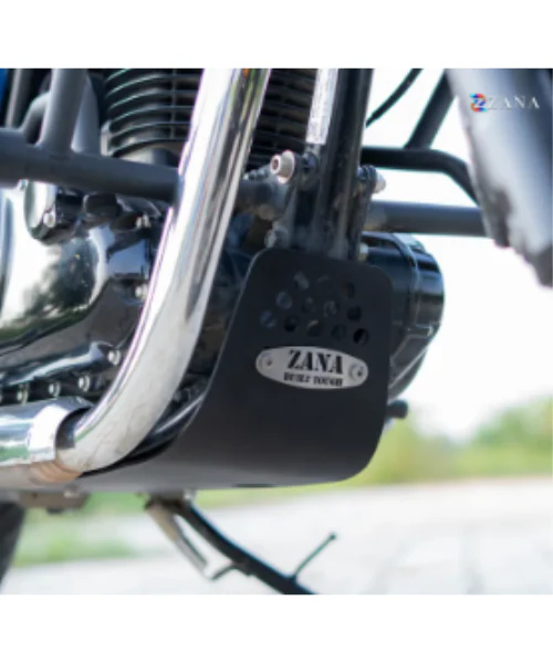 Zana Bash Plate Black For CB350 H'Ness - ZI-8065 - Image 3