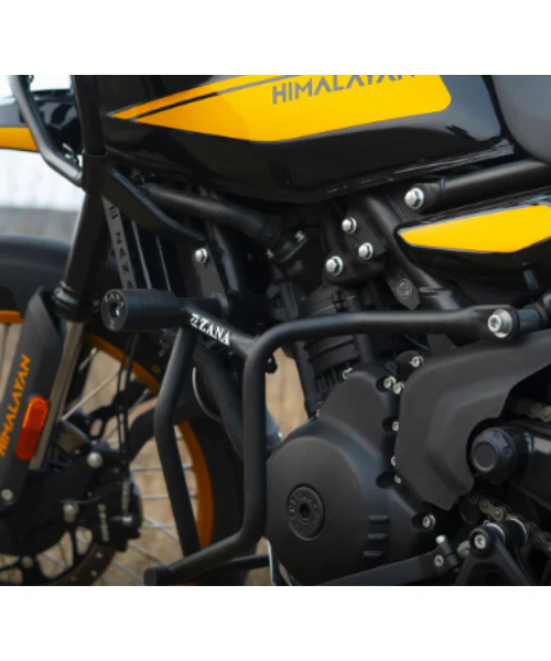 Zana Crash Guard for Himalayan 450 with Slider Black Texture Mild Steel Type-2 - ZI-8434 - Image 2