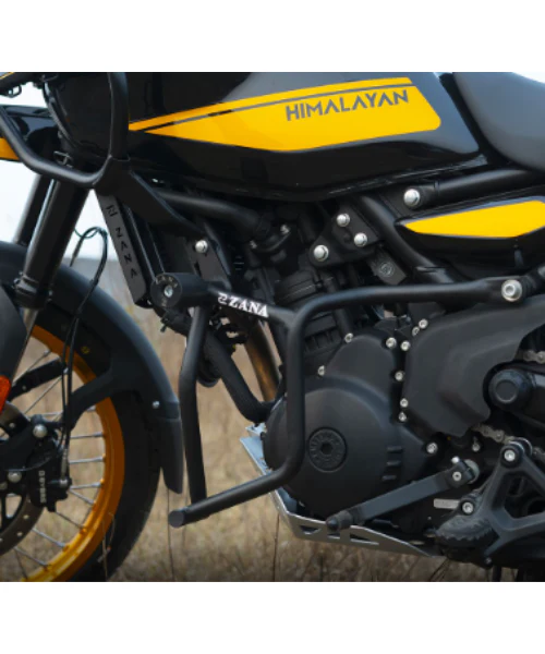 Zana Crash Guard for Himalayan 450 with Slider Black Texture Mild Steel Type-2 - ZI-8434 - Image 4
