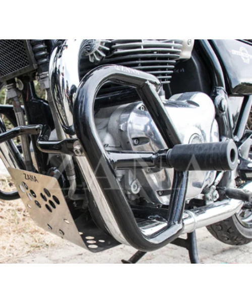 Zana Crash Guard Mild Steel With Slider Glossy Black GT & Interceptor 650 - ZI-8109 - Image 3