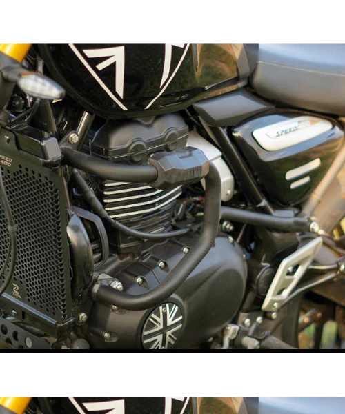Zana Crash Guard With Puck Slider Black For Triumph Speed 400 - ZI-8363 - Image 3