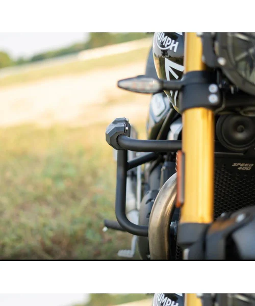 Zana Crash Guard With Puck Slider Black For Triumph Speed 400 - ZI-8363 - Image 4