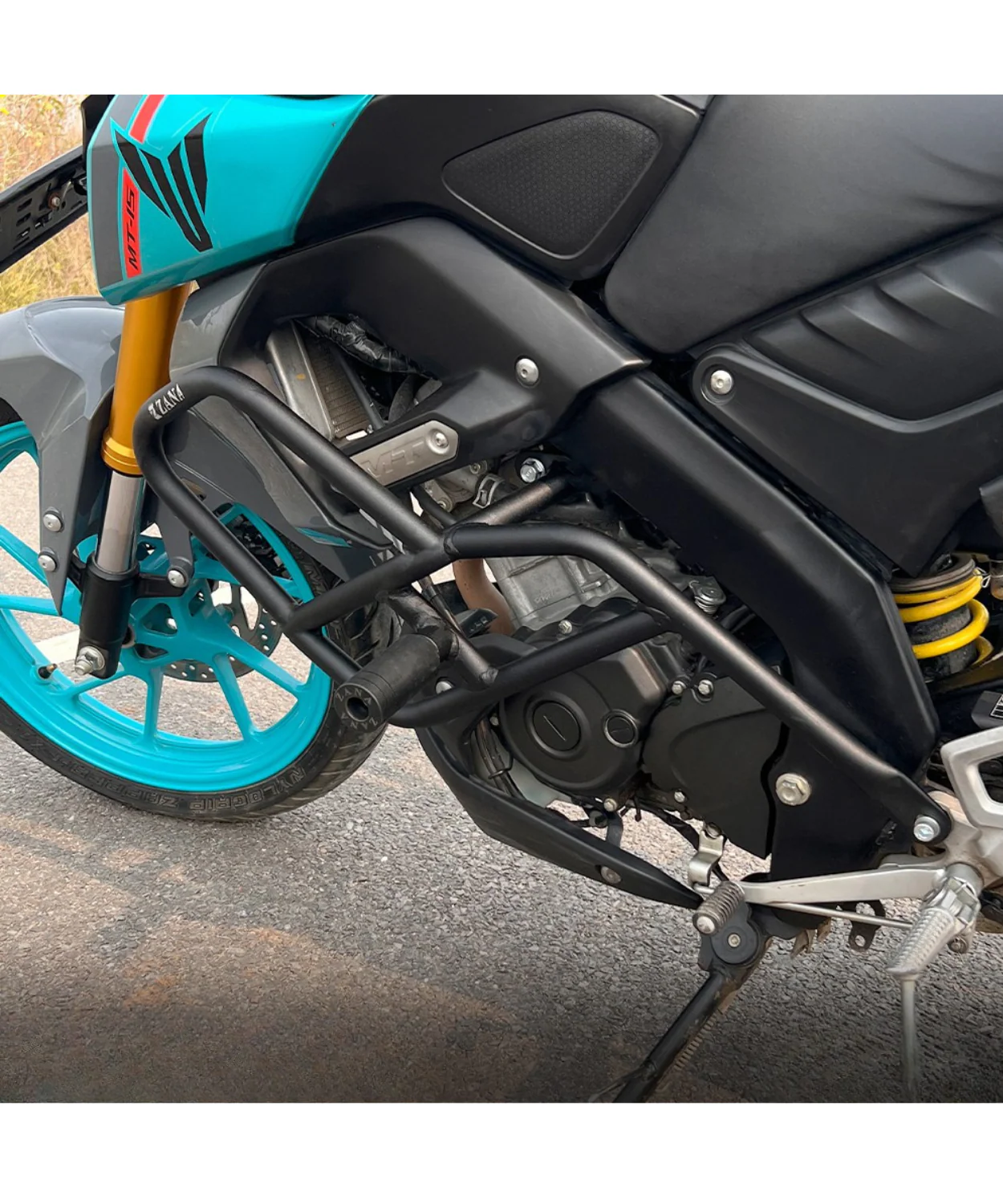 Zana Crash Guard with Slider Black for Yamaha MT 15 - ZI-8387 - Image 2