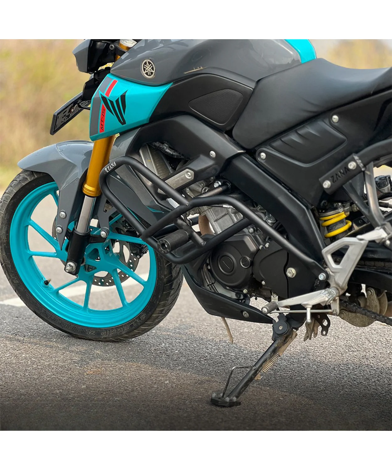 Zana Crash Guard with Slider Black for Yamaha MT 15 - ZI-8387 - Image 4