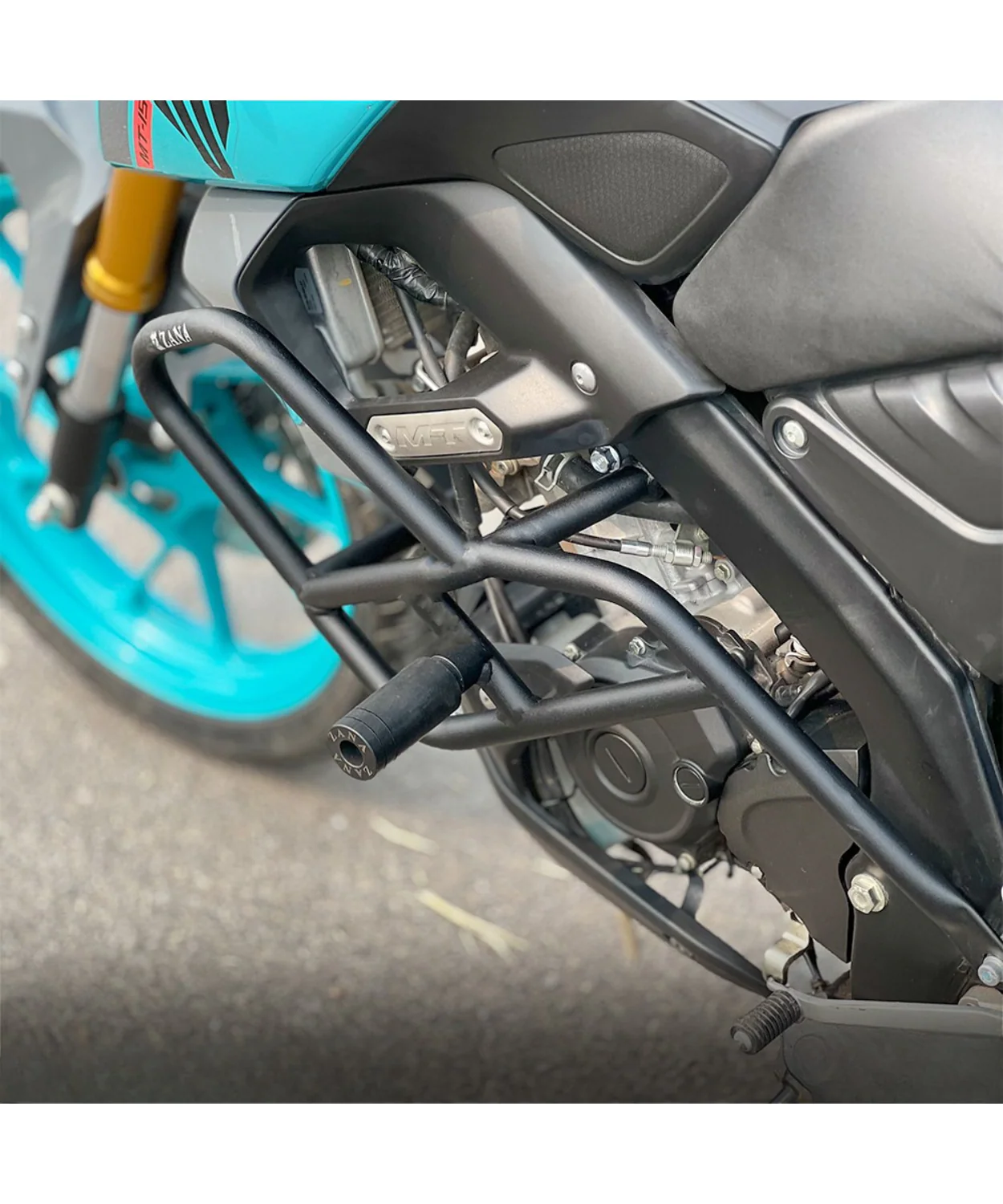 Zana Crash Guard with Slider Black for Yamaha MT 15 - ZI-8387 - Image 5