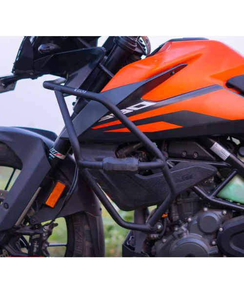 Zana Crash Guard With Slider Texture Matt Black for KTM 250/390 / 390 X ADV - ZI-7013 - Image 4
