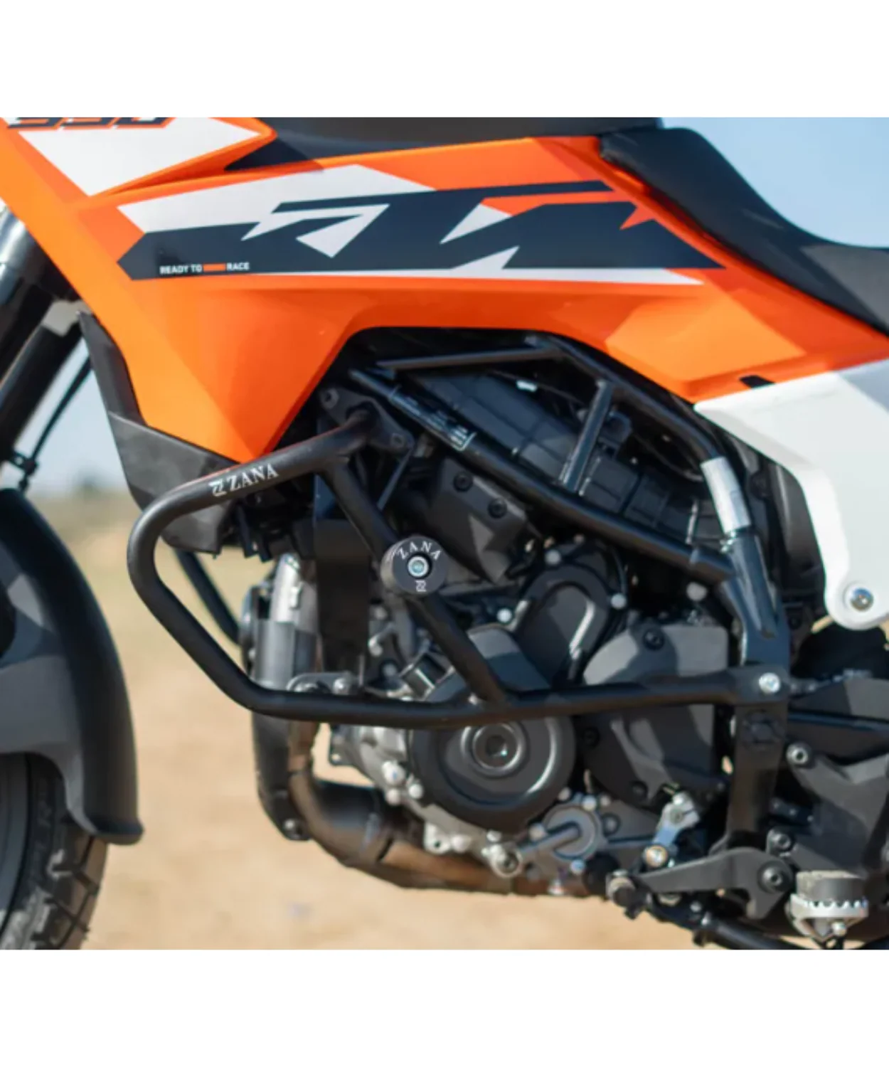 Zana Engine Guard With Slider Black for KTM ADV 390 2025 - ZI-8555 - Image 4