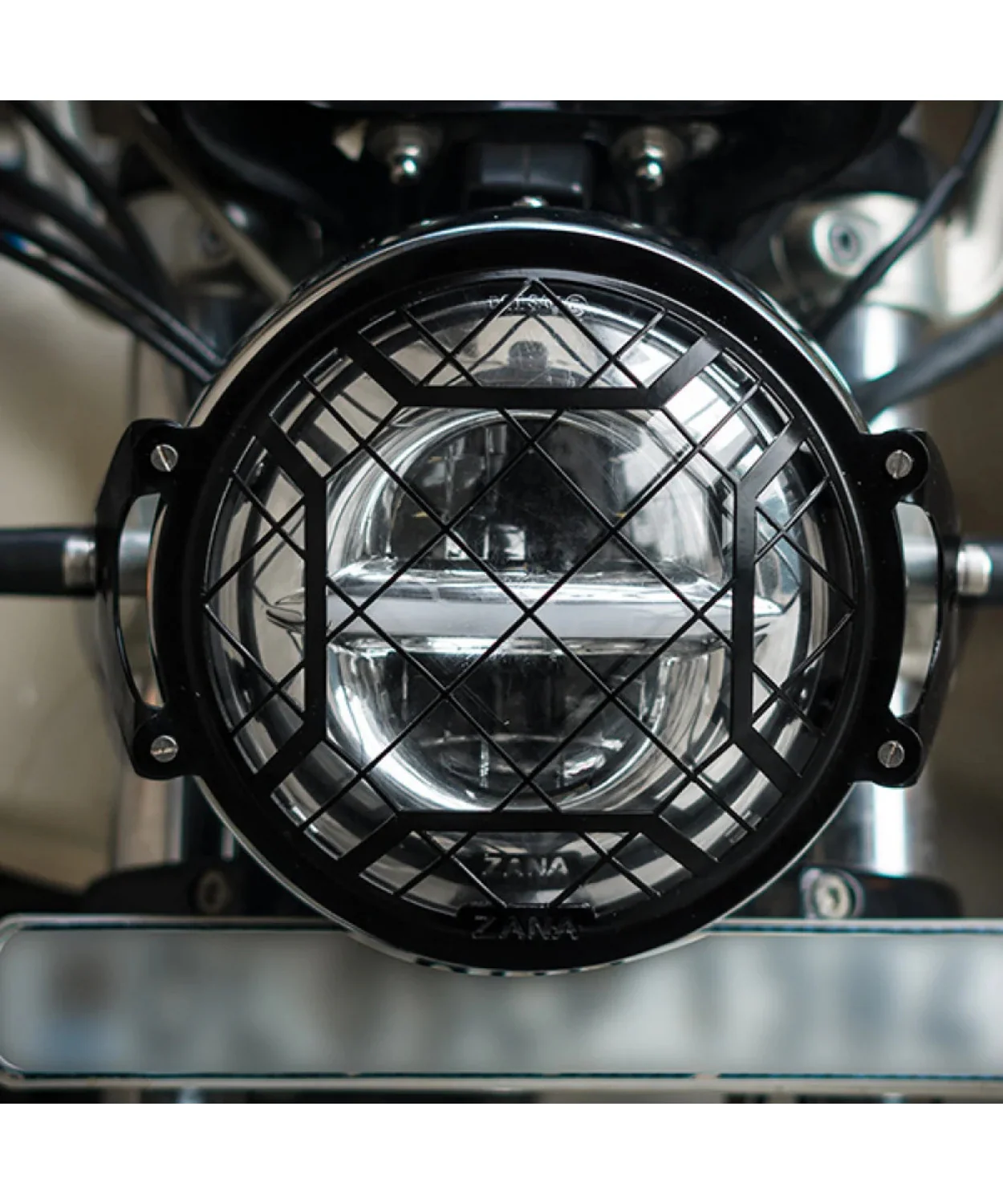 Zana Head Light Grill for GT/ Interceptor 650 Black -T2 - ZI-6047 - Image 3