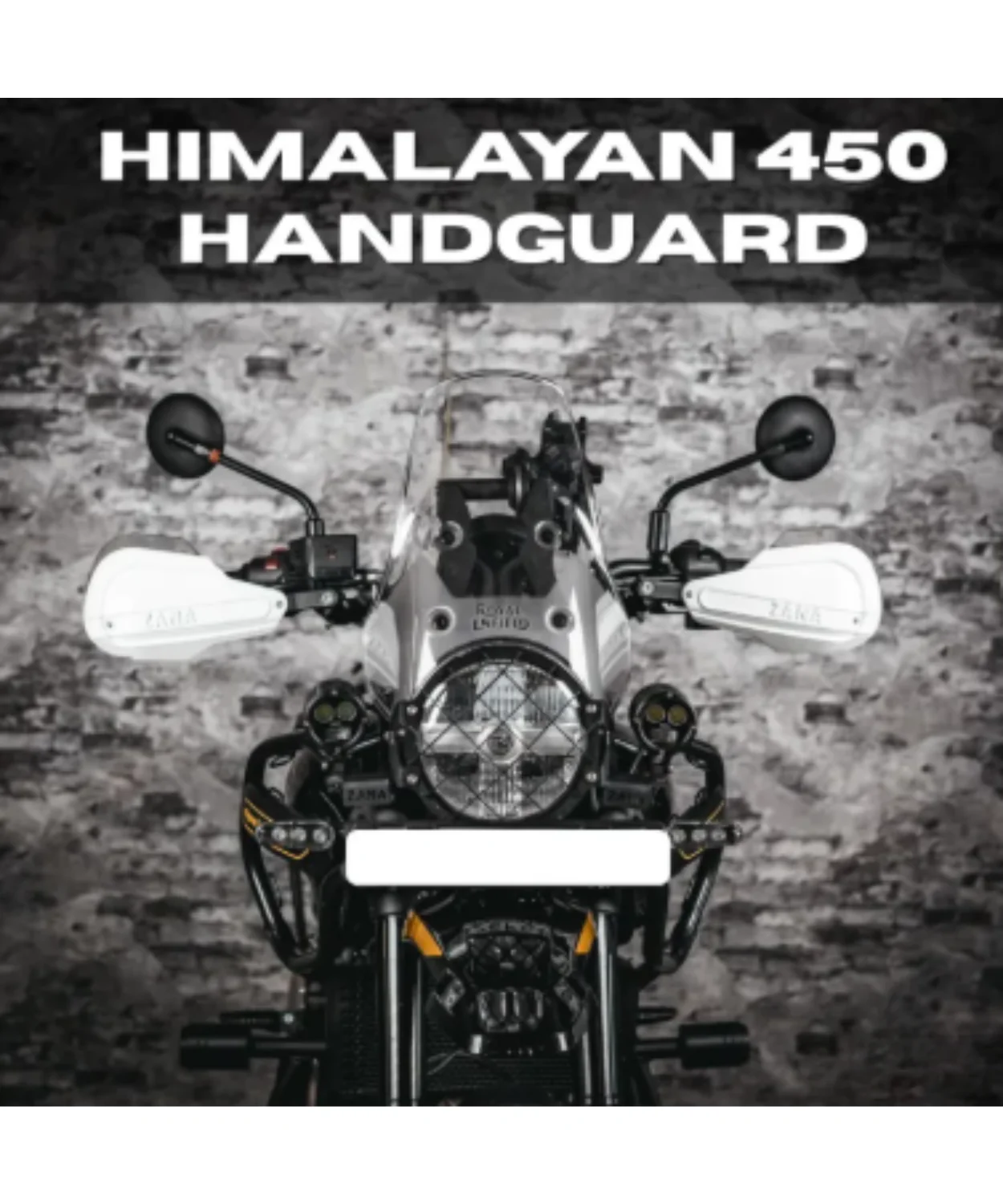 Zana Hand Guard for Himalayan 450 - White - ZI-8615-WW