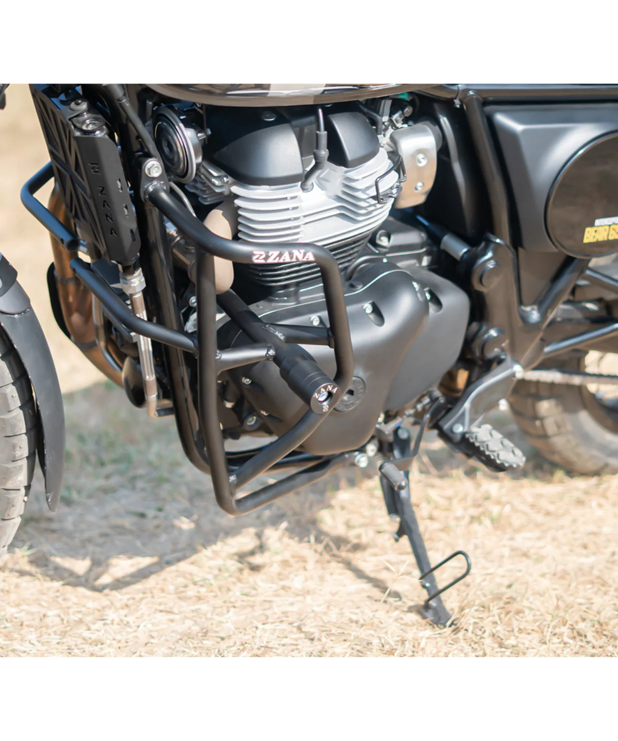 Zana Leg Guard / Crash Guard with Slider for Bear 650 MS Black - ZI-8541 - Image 3