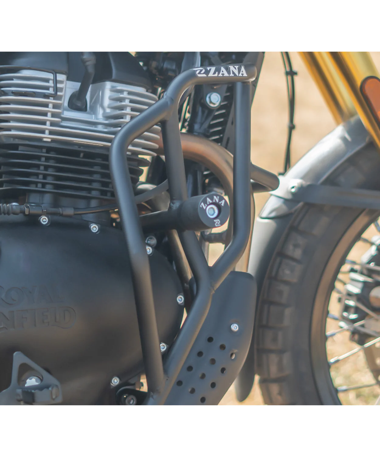 Zana Leg Guard / Crash Guard with Slider for Bear 650 MS Black - ZI-8541 - Image 4