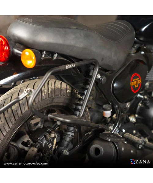 Zana Saddle Stay Mild Steel with Exhaust Shield Black For Royal Enfield Hunter 350 - ZI-8325 - Image 4