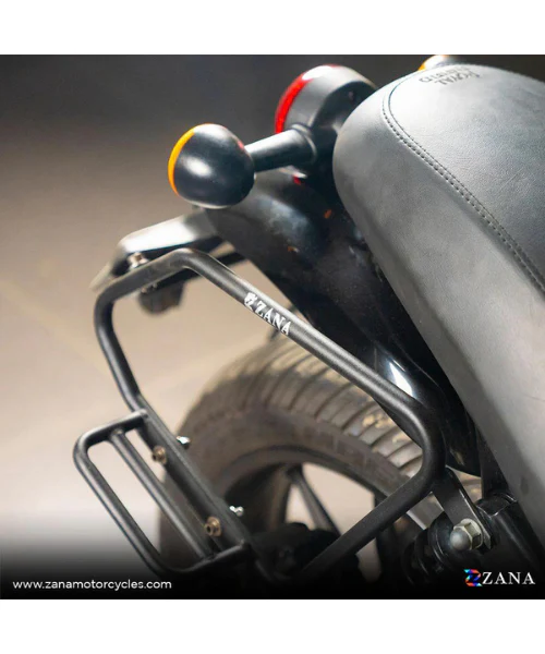 Zana Saddle Stay Mild Steel with Exhaust Shield Black For Royal Enfield Hunter 350 - ZI-8325 - Image 6