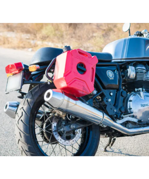 Zana Saddle Stay Ms With Exhaust Sheild and Jerry Can Mounting Texture Matt Black For GT/Interceptor 650 - ZI-8134 - Image 5
