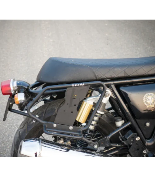 Zana Saddle Stay Ms With Exhaust Sheild and Jerry Can Mounting Texture Matt Black For GT/Interceptor 650 - ZI-8134 - Image 7