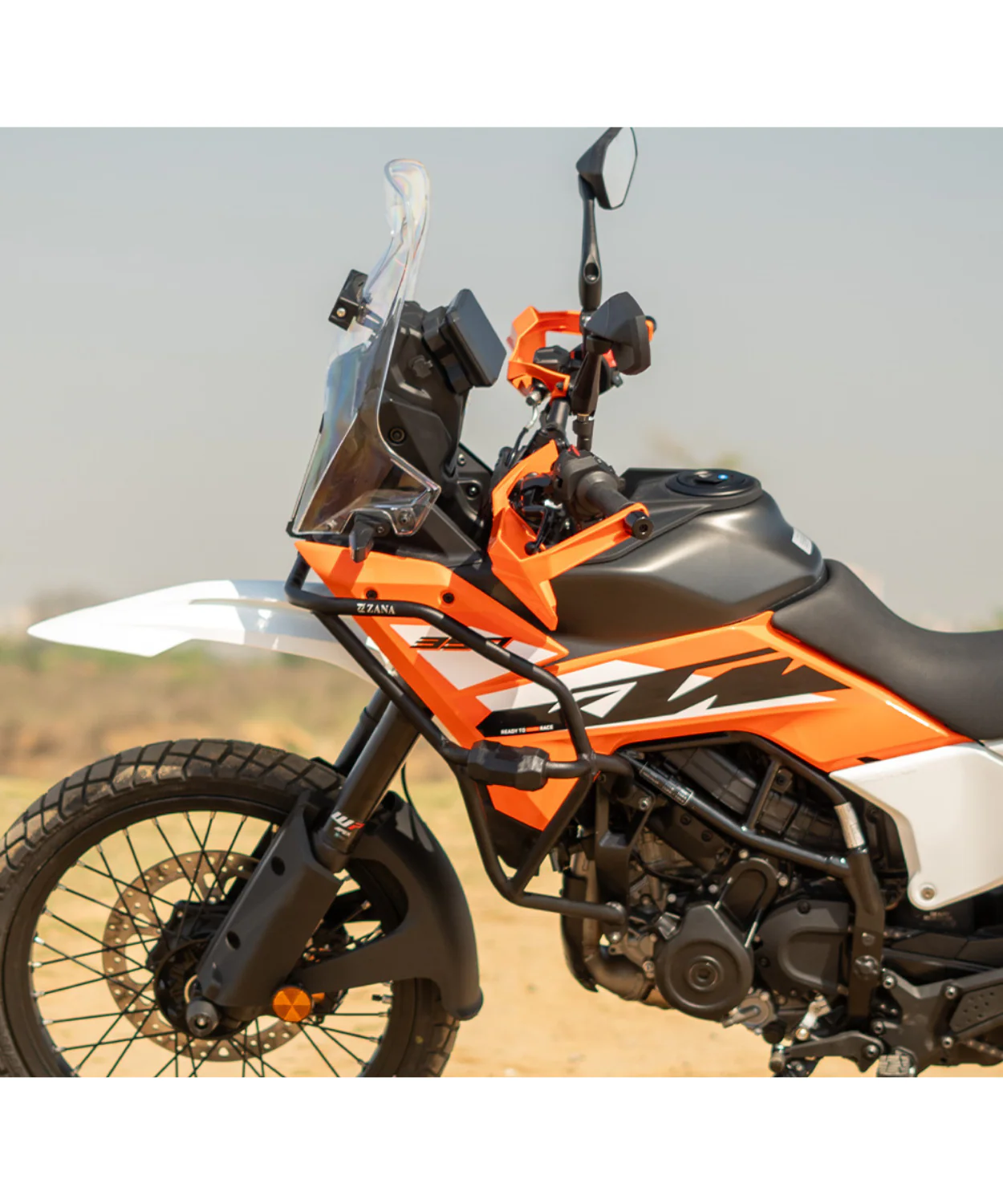 Zana Tank Guard / Crash Guard With Slider Puck Black for KTM ADV 390 2025 - ZI-8552 - Image 2