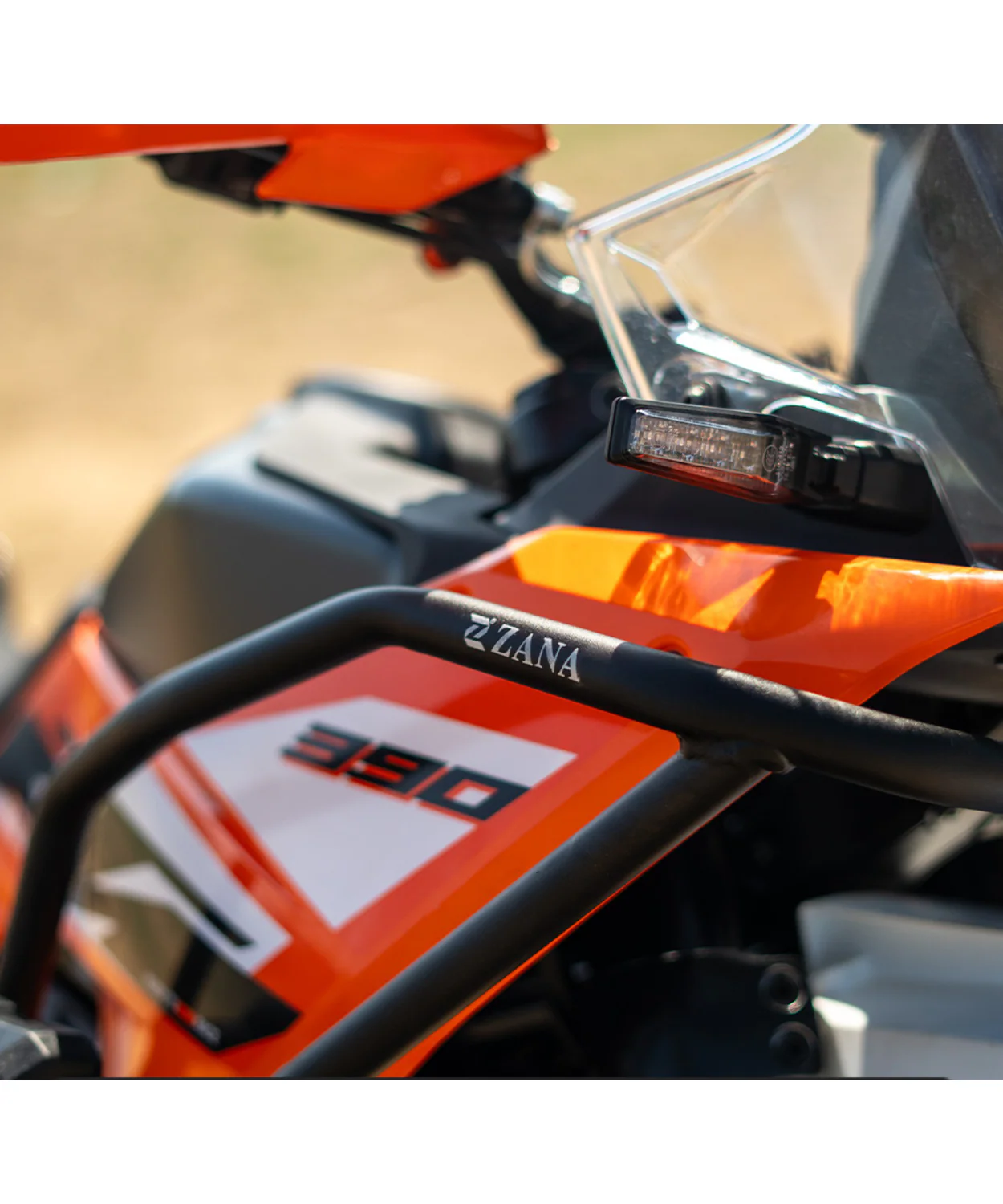 Zana Tank Guard / Crash Guard With Slider Puck Black for KTM ADV 390 2025 - ZI-8552 - Image 4