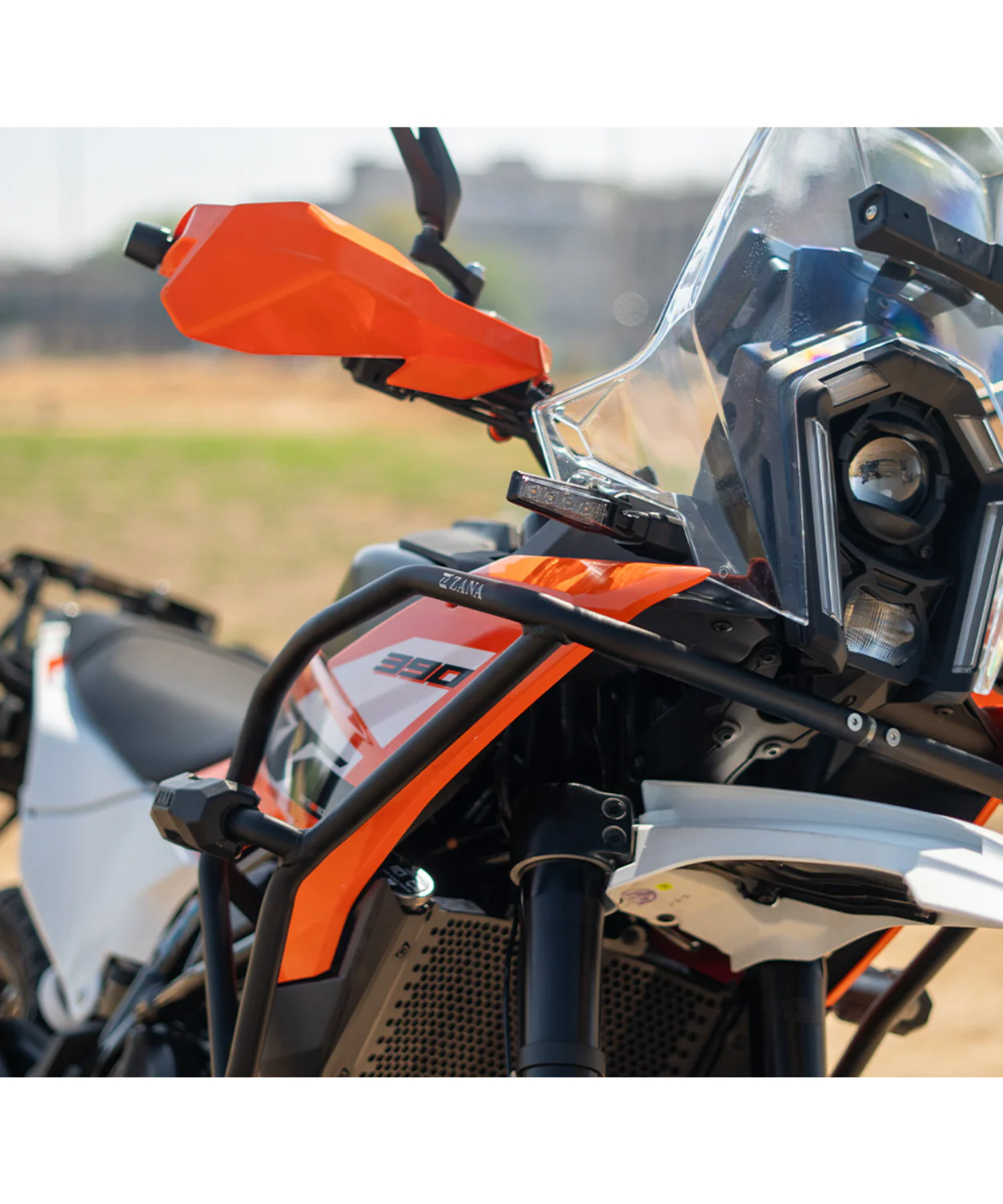 Zana Tank Guard / Crash Guard With Slider Puck Black for KTM ADV 390 2025 - ZI-8552 - Image 5