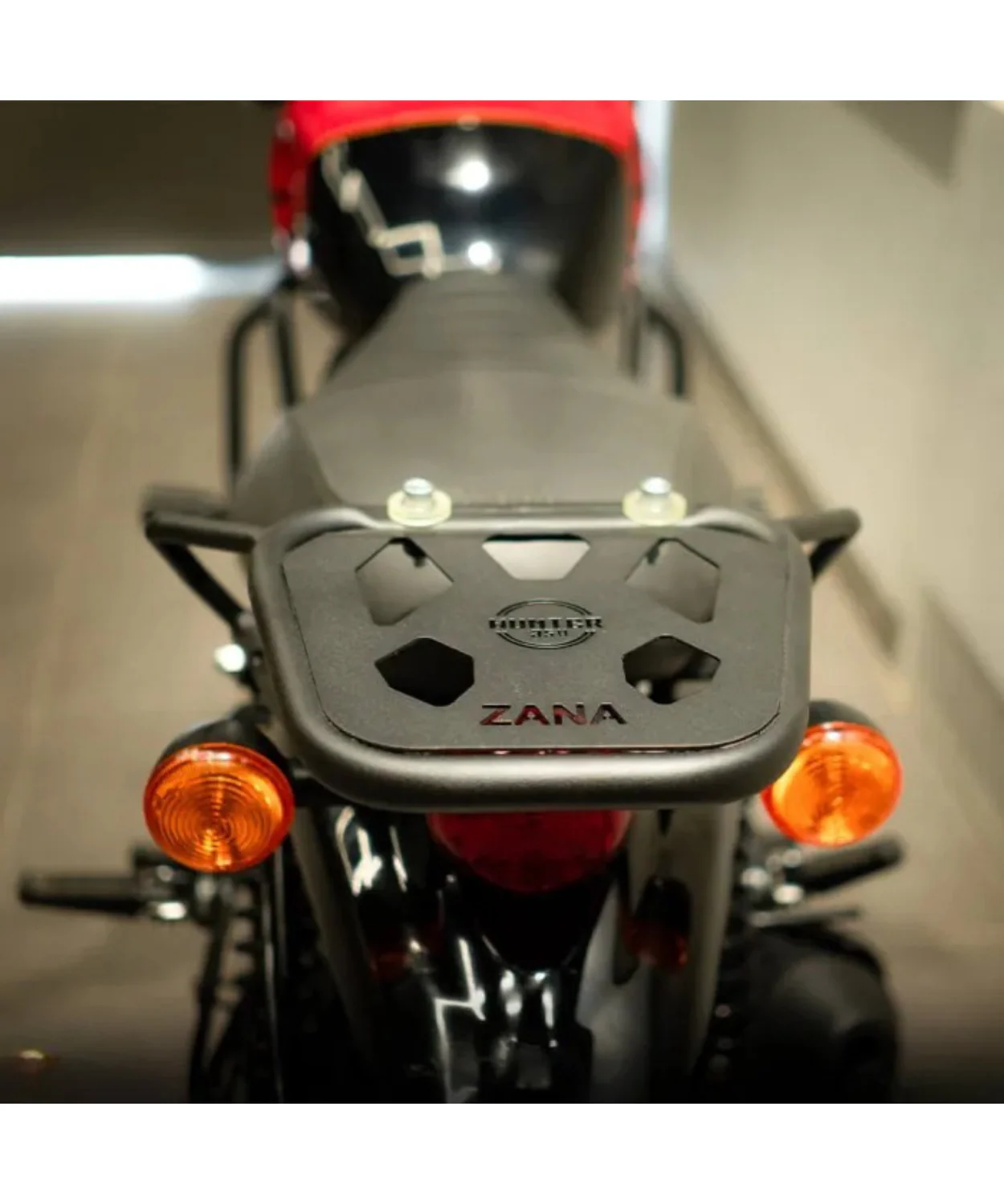 Zana Top Rack With Plate W-1 MS Compatible With Pillion Backrest for Royal Enfield Hunter 350 - ZI-8268 - Image 3