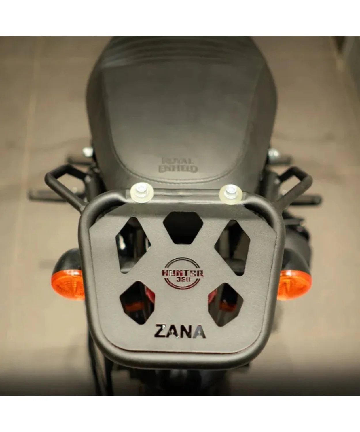 Zana Top Rack With Plate W-1 MS Compatible With Pillion Backrest for Royal Enfield Hunter 350 - ZI-8268 - Image 5
