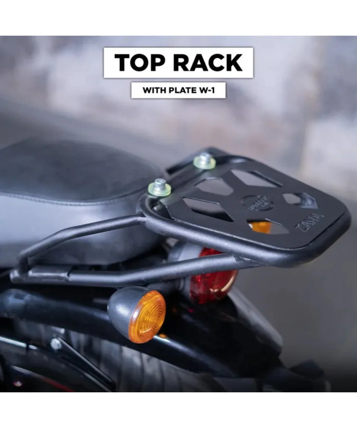Zana Top Rack With Plate W-1 MS Compatible With Pillion Backrest for Royal Enfield Hunter 350 - ZI-8268 - Image 7